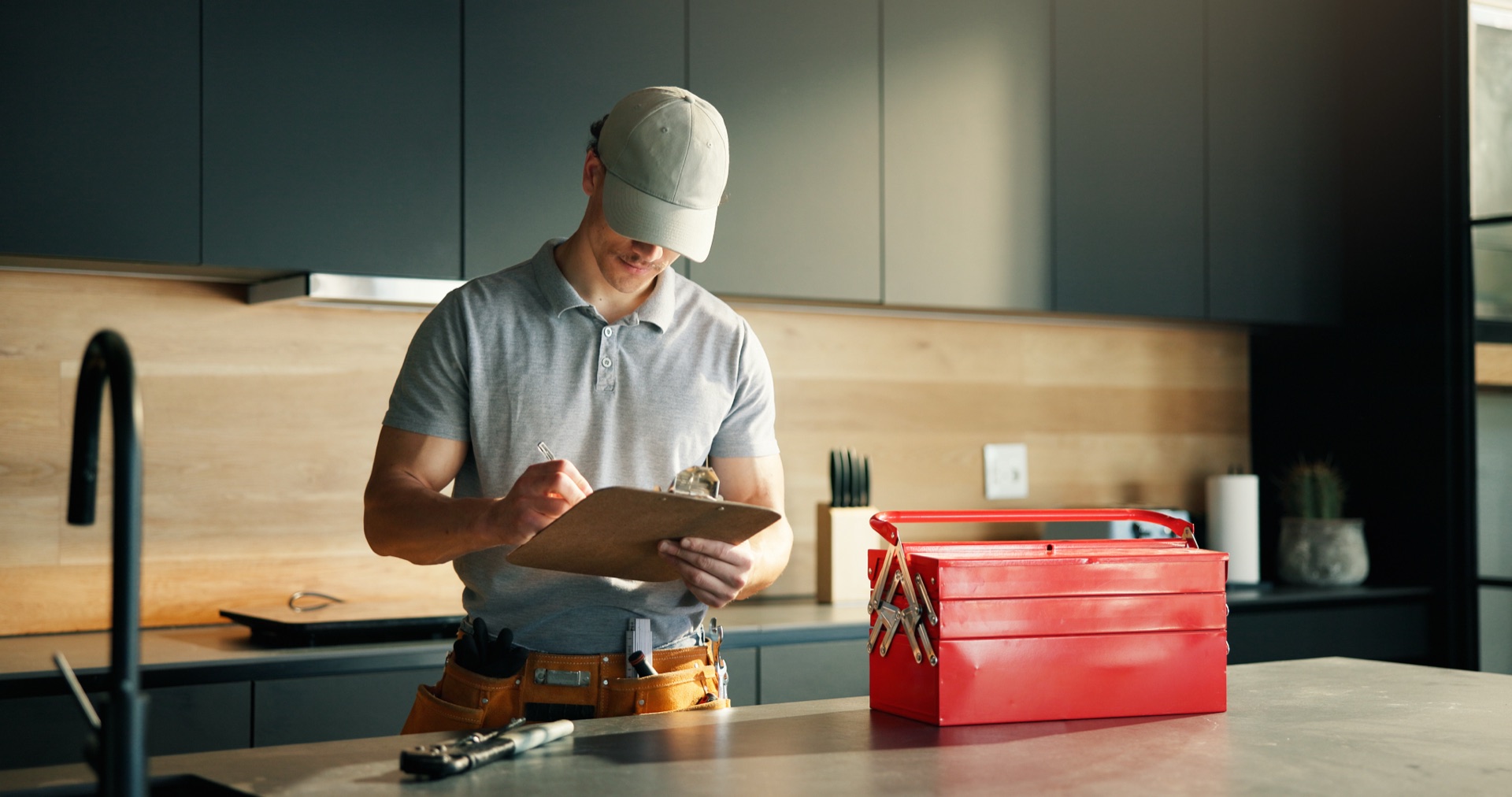Technician writing custom recommendation